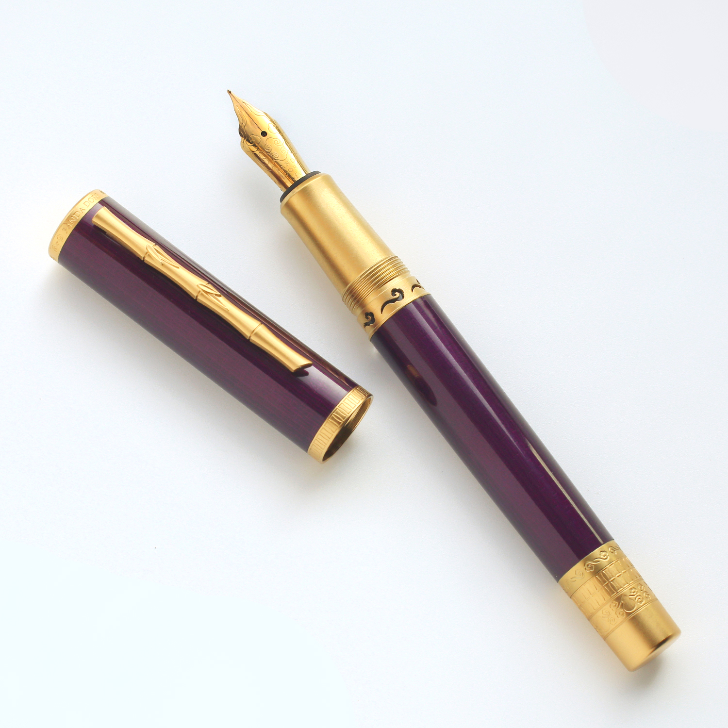 Plum fountain pen